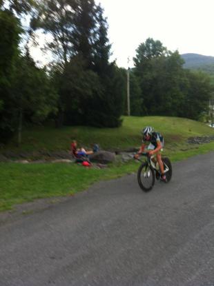 Sprinting to 3rd in the 2012 TOC TT.